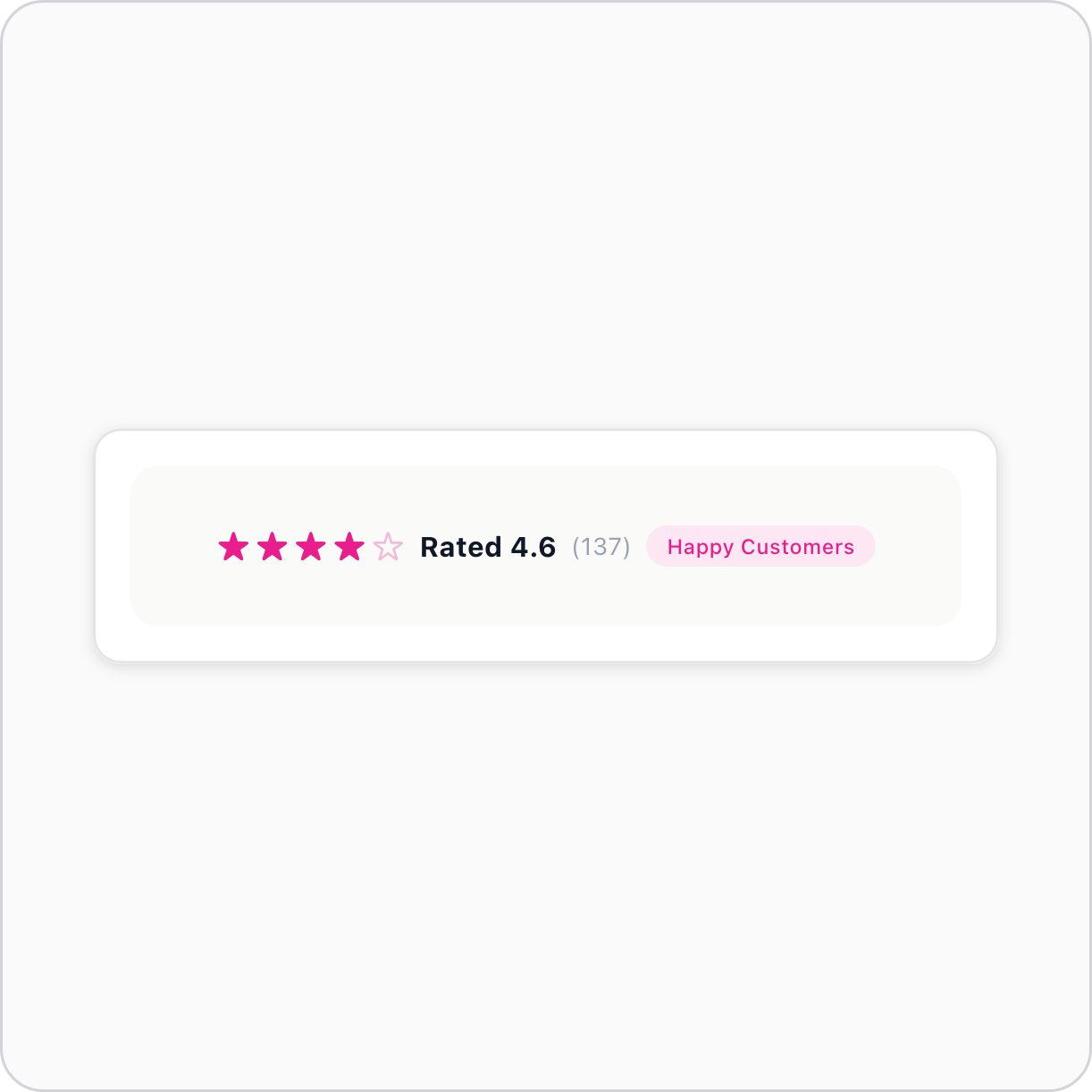 Star rating badge