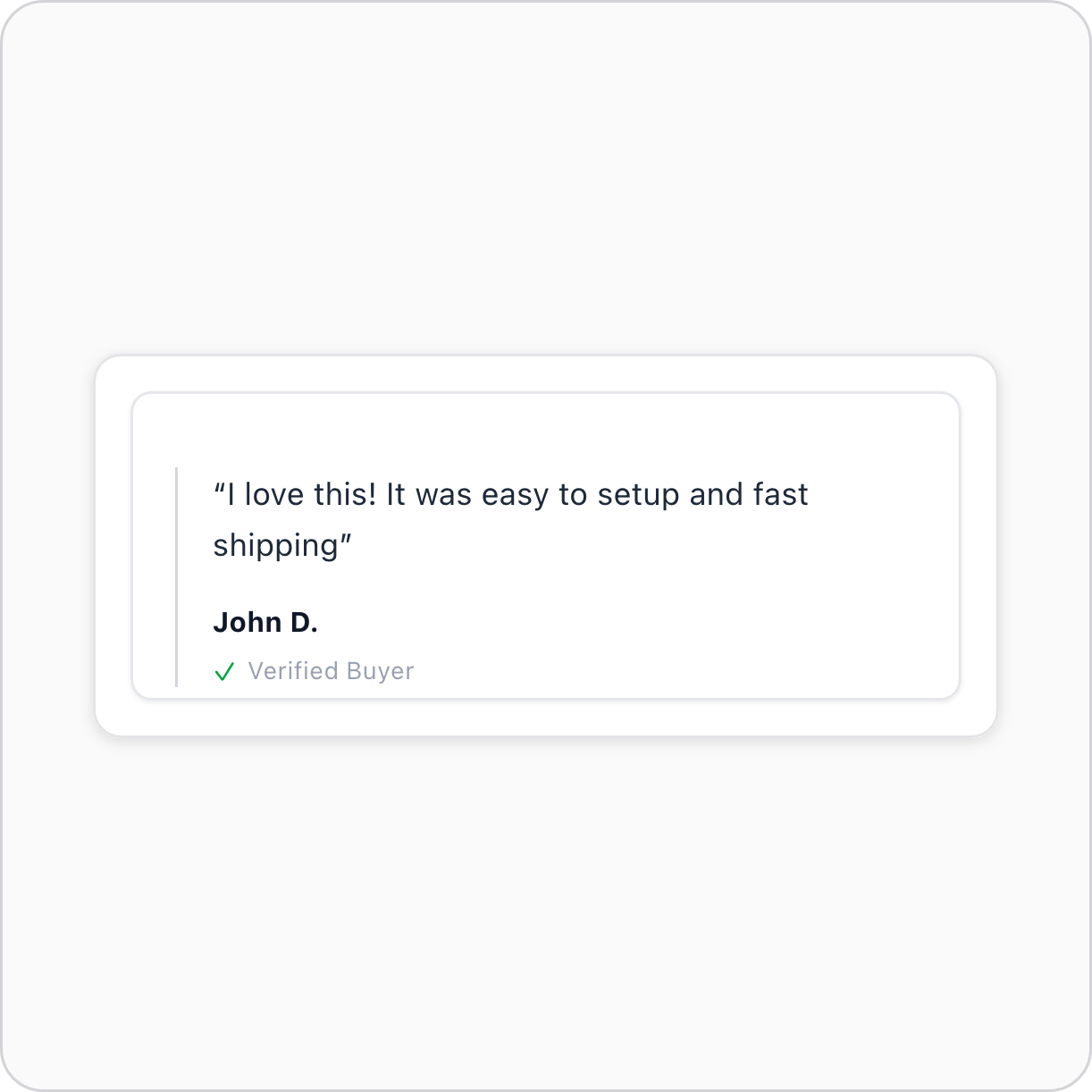 Quote review card