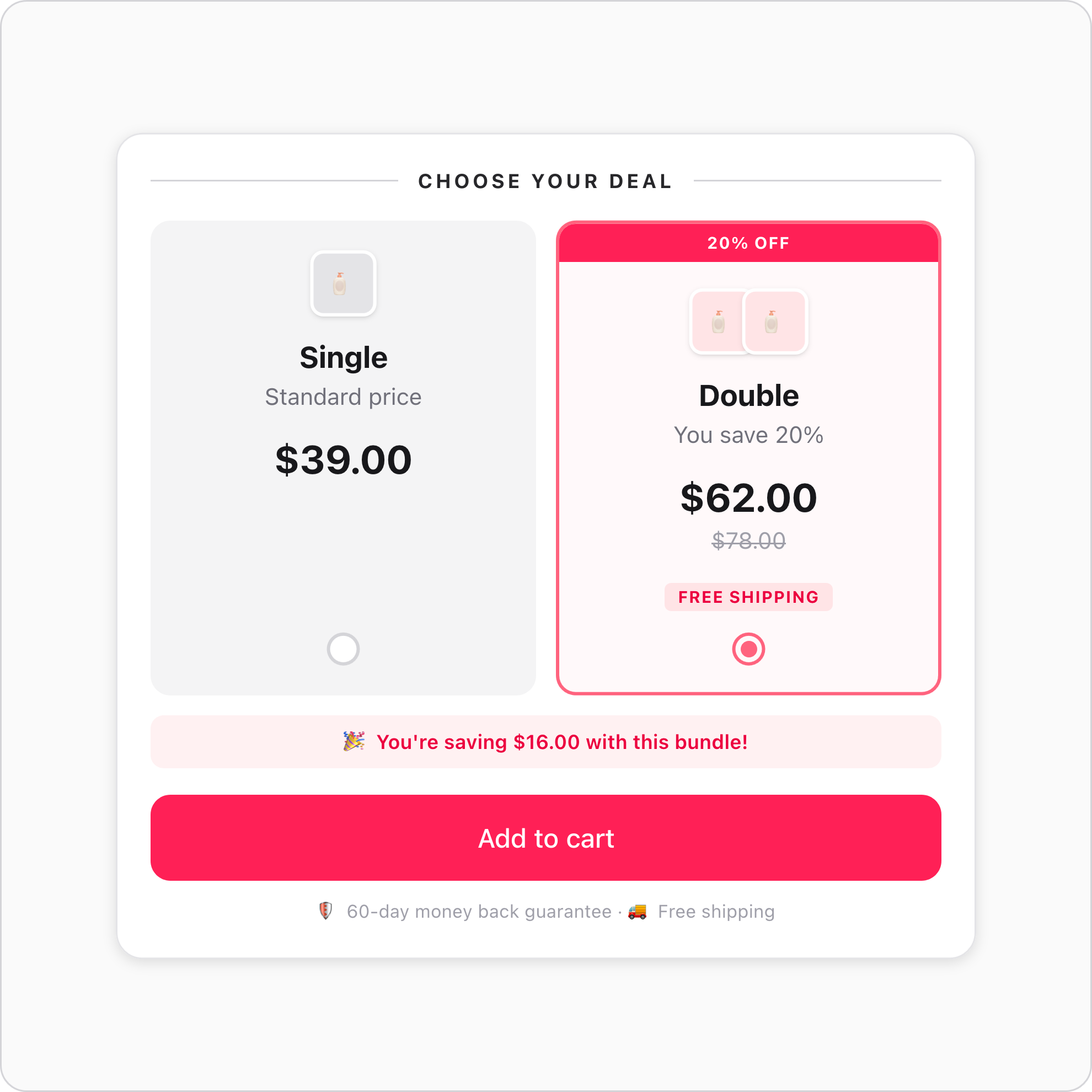 Choose Your Deal — Horizontal Duo